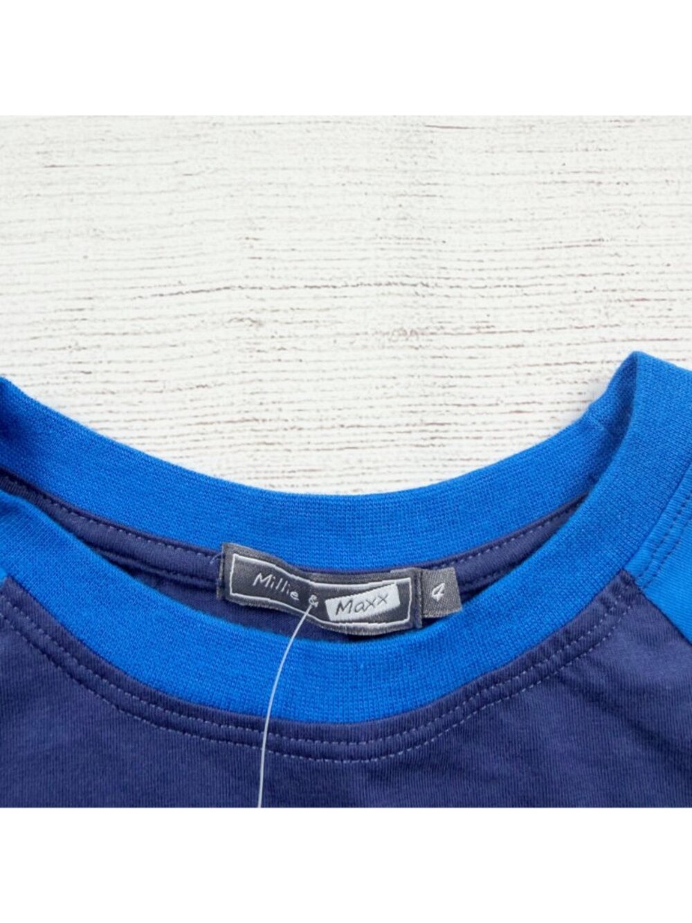 Millie & Maxx Boys Hanukkah Blue Raglan Long Sleeve T-Shirt NWT 4 - Picture 2 of 4